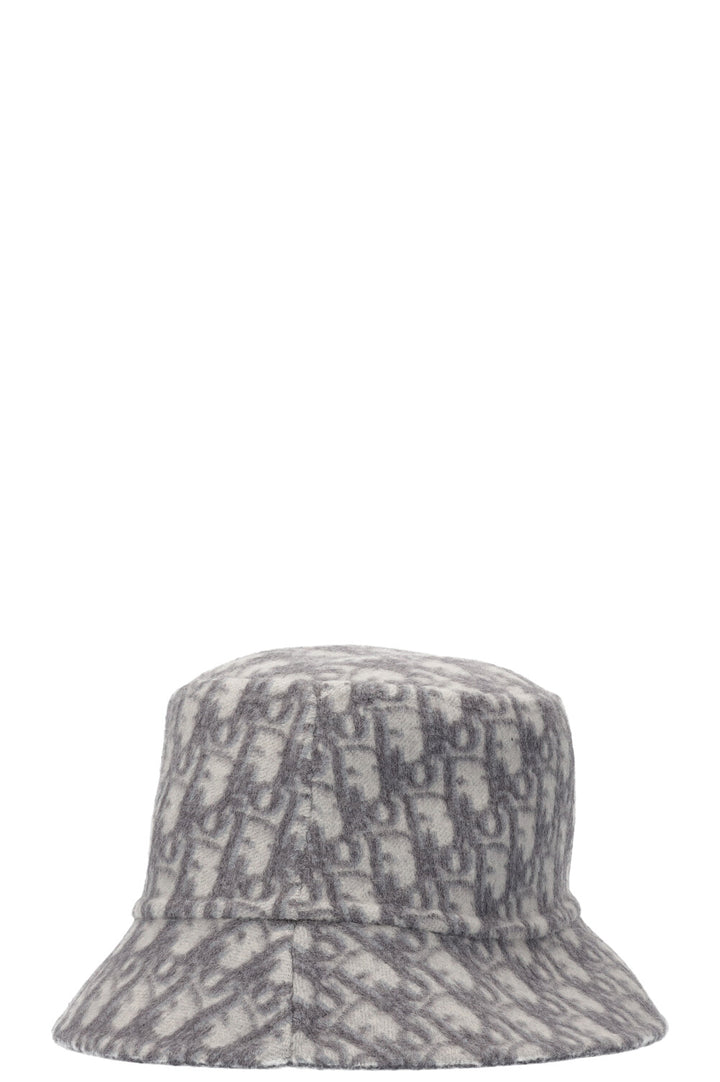 CHRISTIAN DIOR Bucket Hat Reversible Oblique Grey