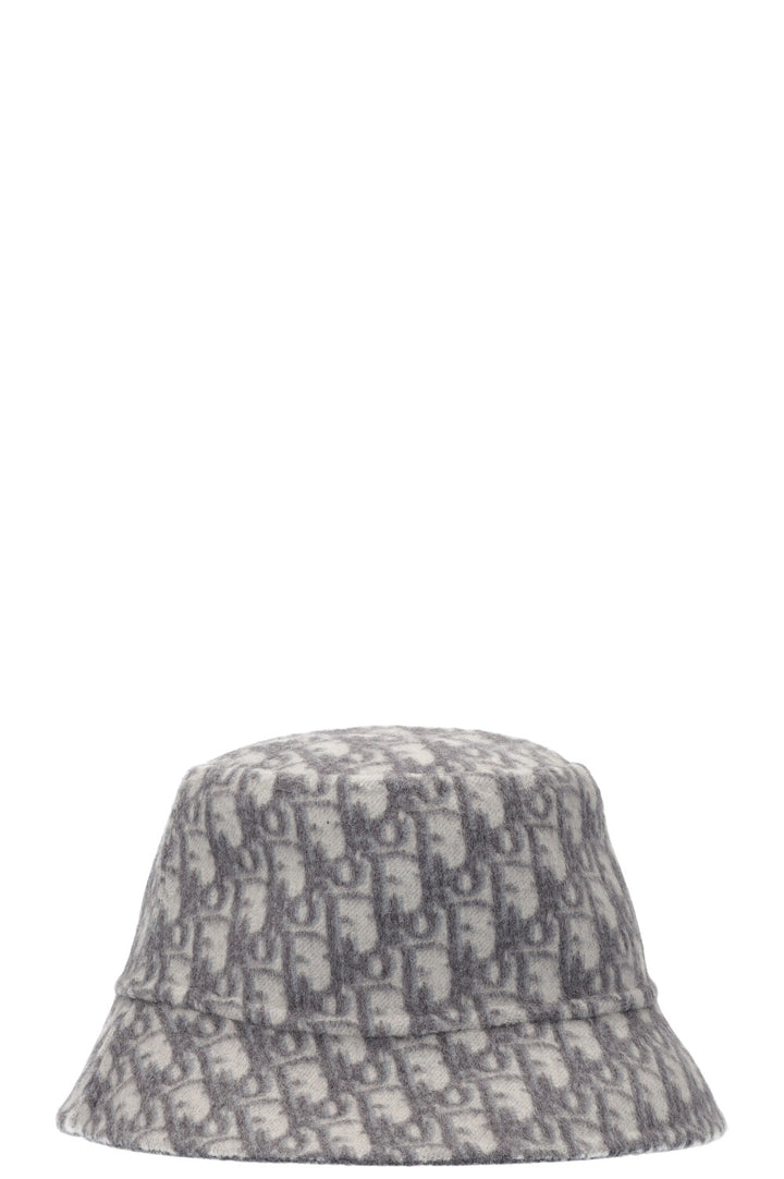 CHRISTIAN DIOR Bucket Hat Reversible Oblique Grey