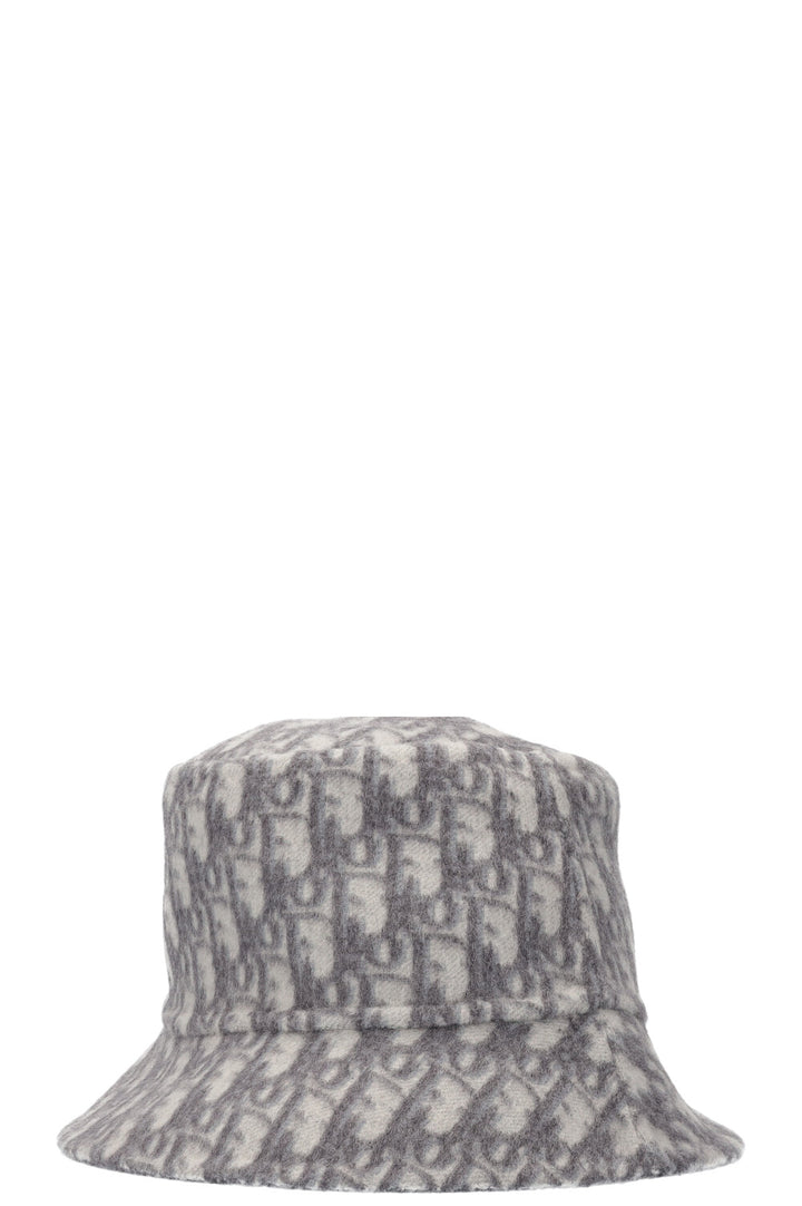 CHRISTIAN DIOR Bucket Hat Reversible Oblique Grey