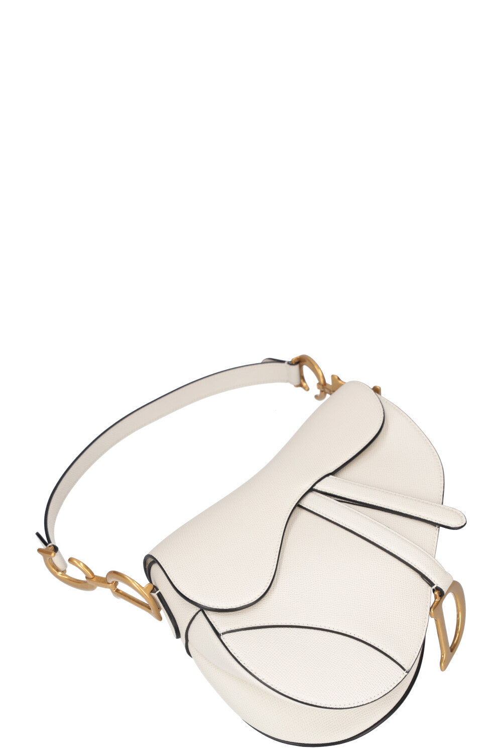 Dior saddle hotsell bag off white