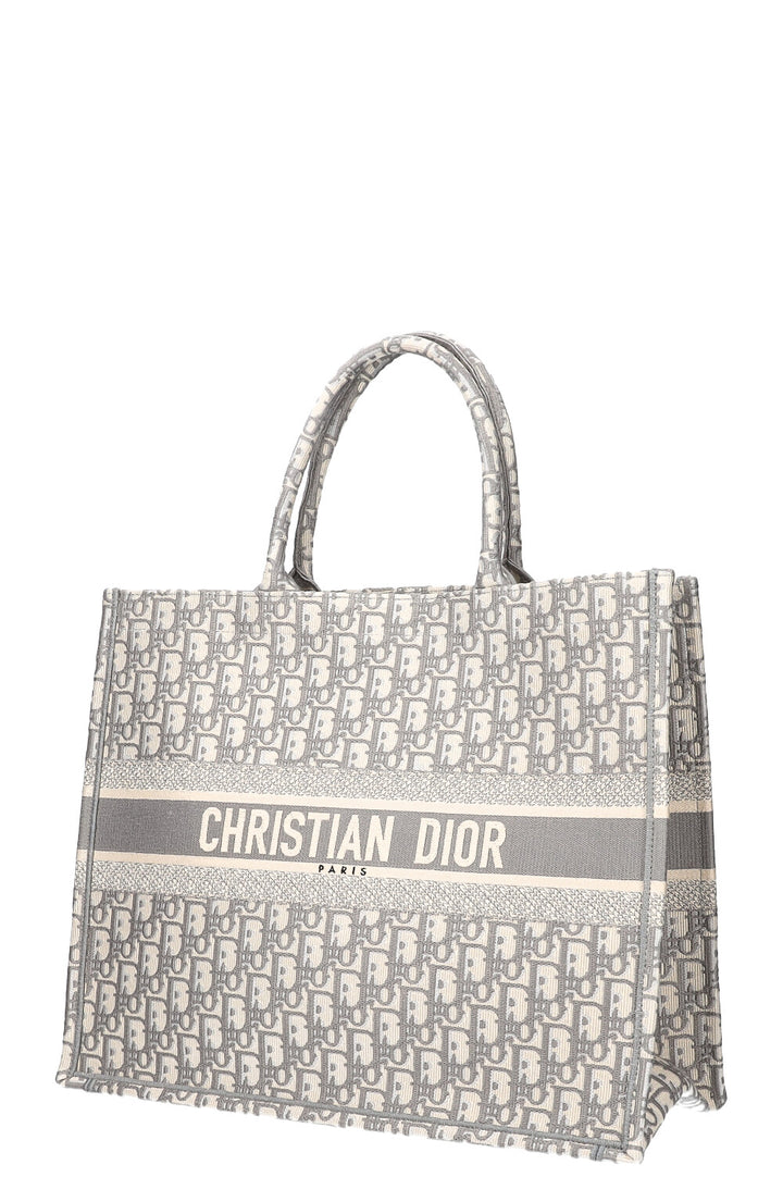 CHRISTIAN DIOR Book Tote Large Oblique Grey