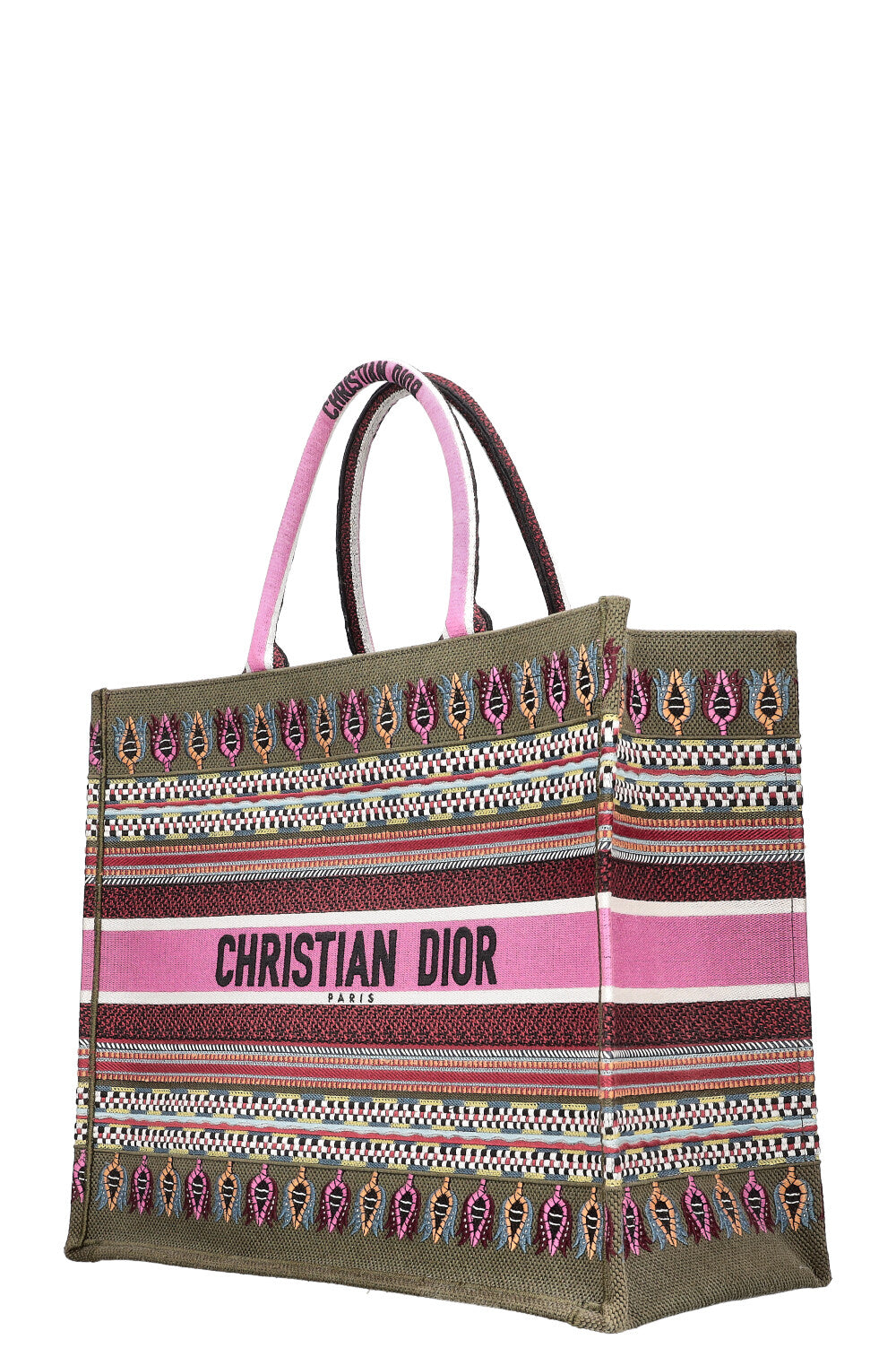 CHRISTIAN DIOR Book Tote Large Green Purple – REAWAKE