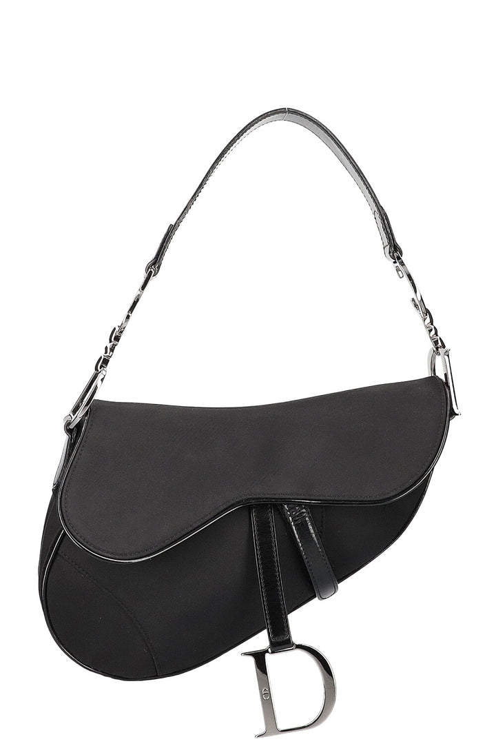 CHRISTIAN DIOR Sac Saddle Vintage Nylon Noir