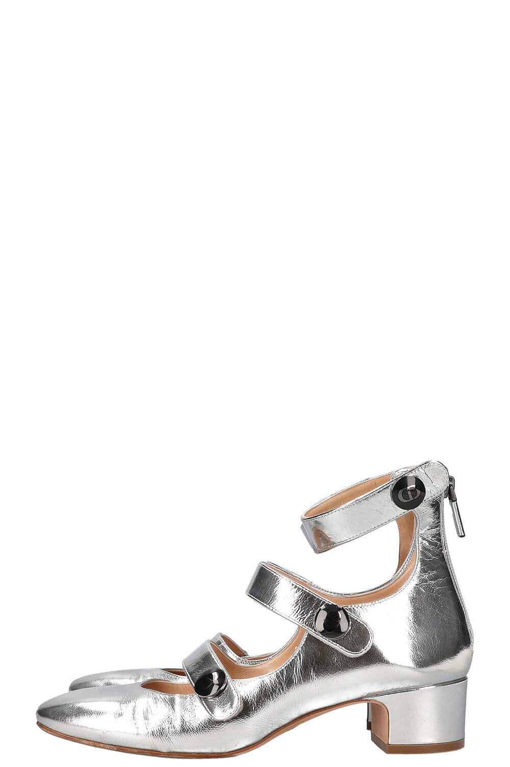 CHRISTIAN DIOR D-Doll Heels Silver