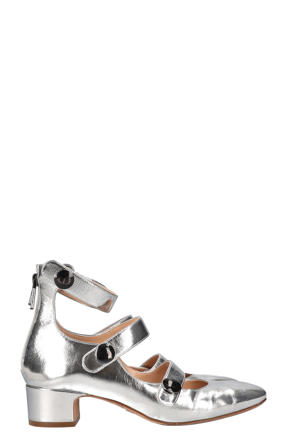 CHRISTIAN DIOR D-Doll Heels Silver