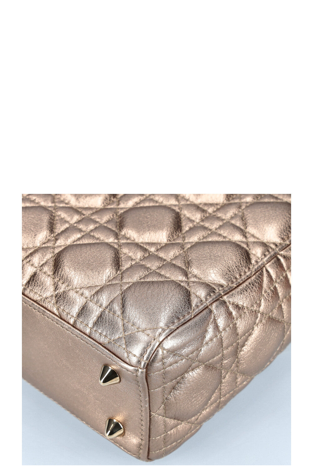 CHRISTIAN DIOR Small Lady Dior My ABCDior Bag Gold