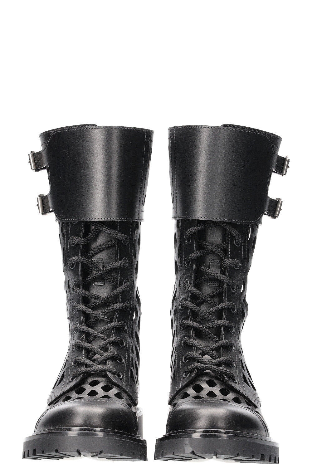 CHRISTIAN DIOR D-Trap Combat Boots Black