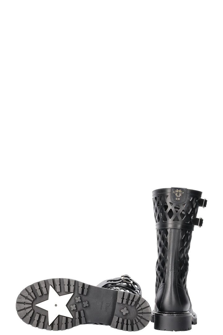 CHRISTIAN DIOR D-Trap Combat Boots Black