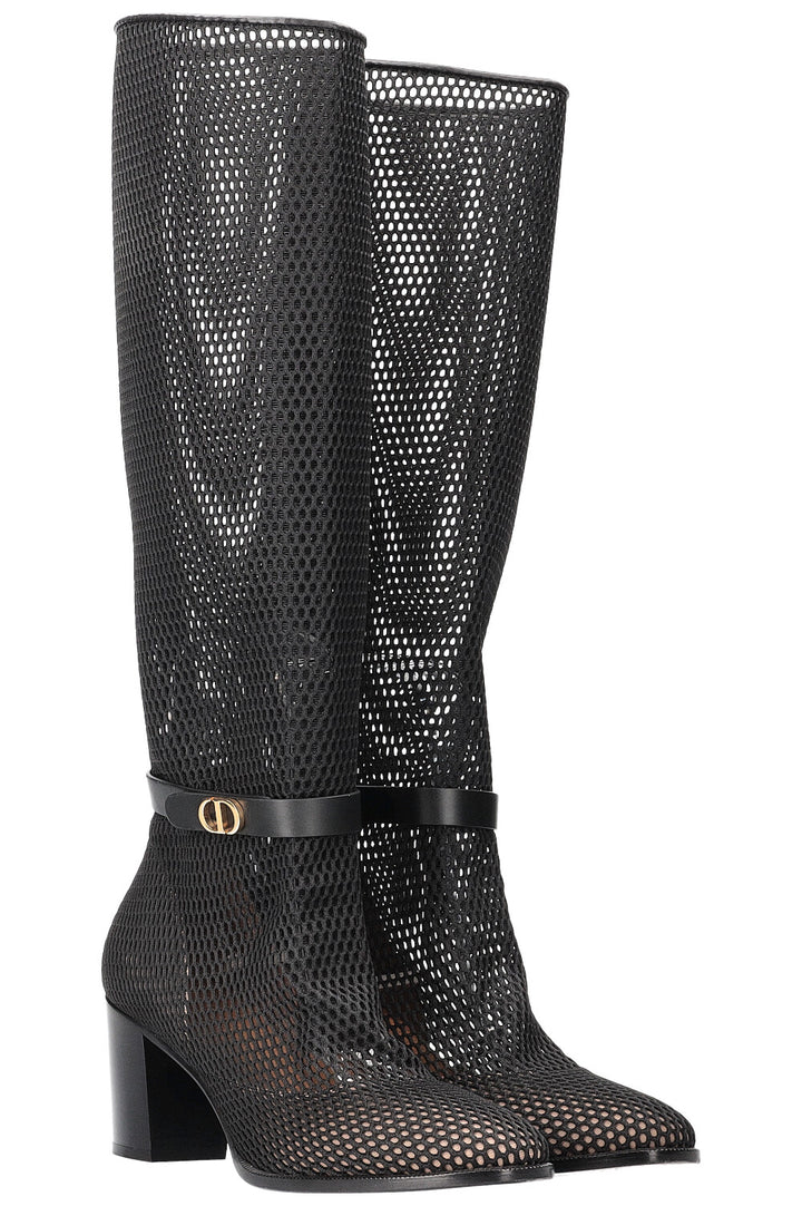 Christian Dior Mesh Boots Black 