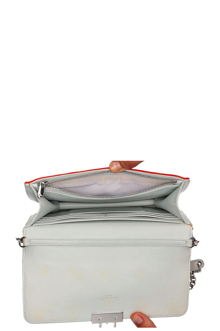 CHRISTIAN DIOR Miss Dior Promenade Bag Cannage Pink Orange Blue