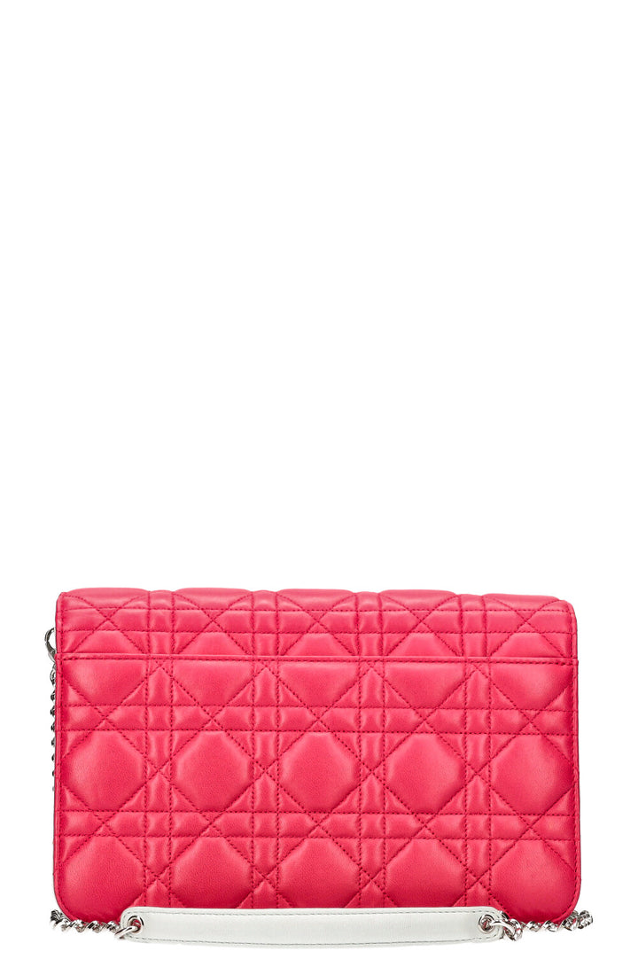 CHRISTIAN DIOR Miss Dior Promenade Bag Cannage Pink Orange Blue