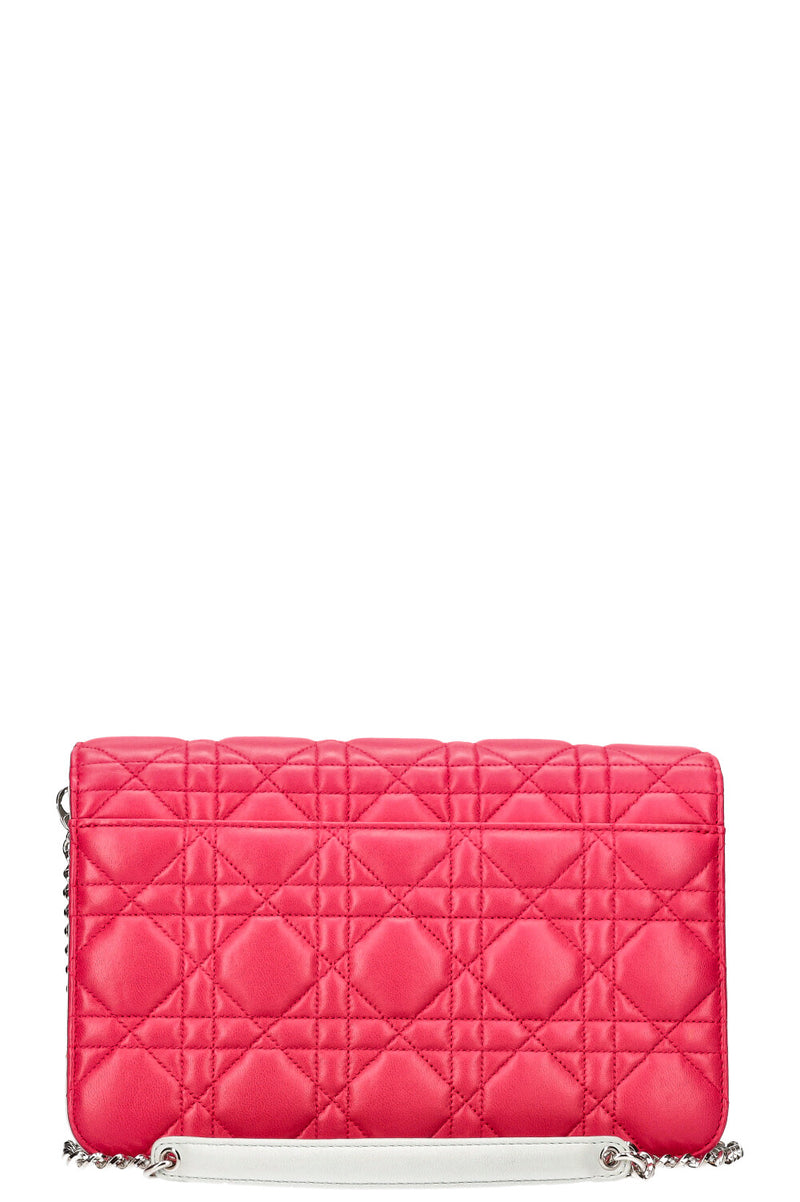 CHRISTIAN DIOR Miss Dior Promenade Bag Cannage Pink Orange Blue
