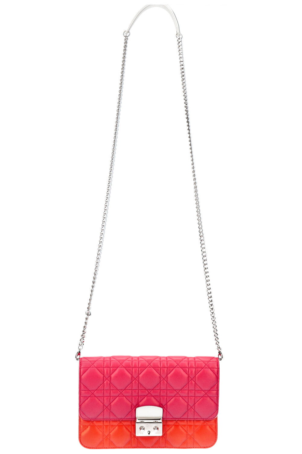 CHRISTIAN DIOR Sac Miss Dior Promenade Cannage Rose Orange Bleu REAWAKE