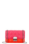 CHRISTIAN DIOR Miss Dior Promenade Bag Cannage Pink Orange Blue