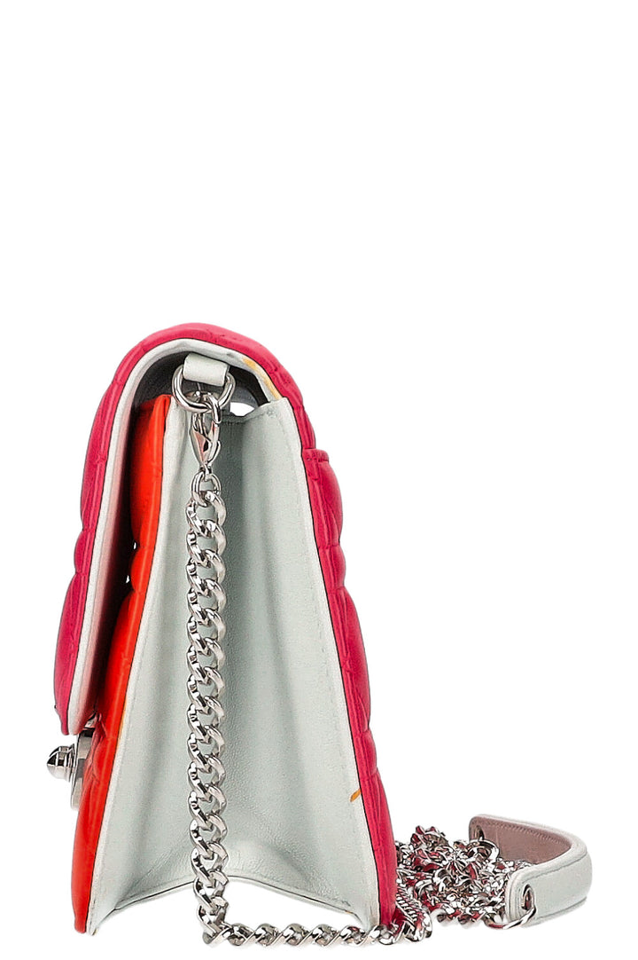 CHRISTIAN DIOR Miss Dior Promenade Bag Cannage Pink Orange Blue