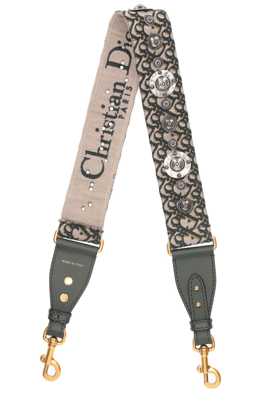 CHRISTIAN DIOR Boho Shoulder Strap Oblique Green REAWAKE