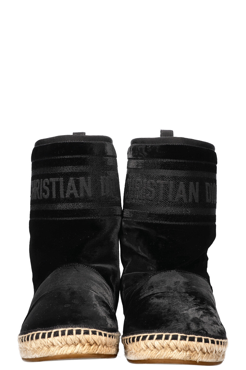 CHRISTIAN DIOR Chez Moi Granville Boots Velvet Black