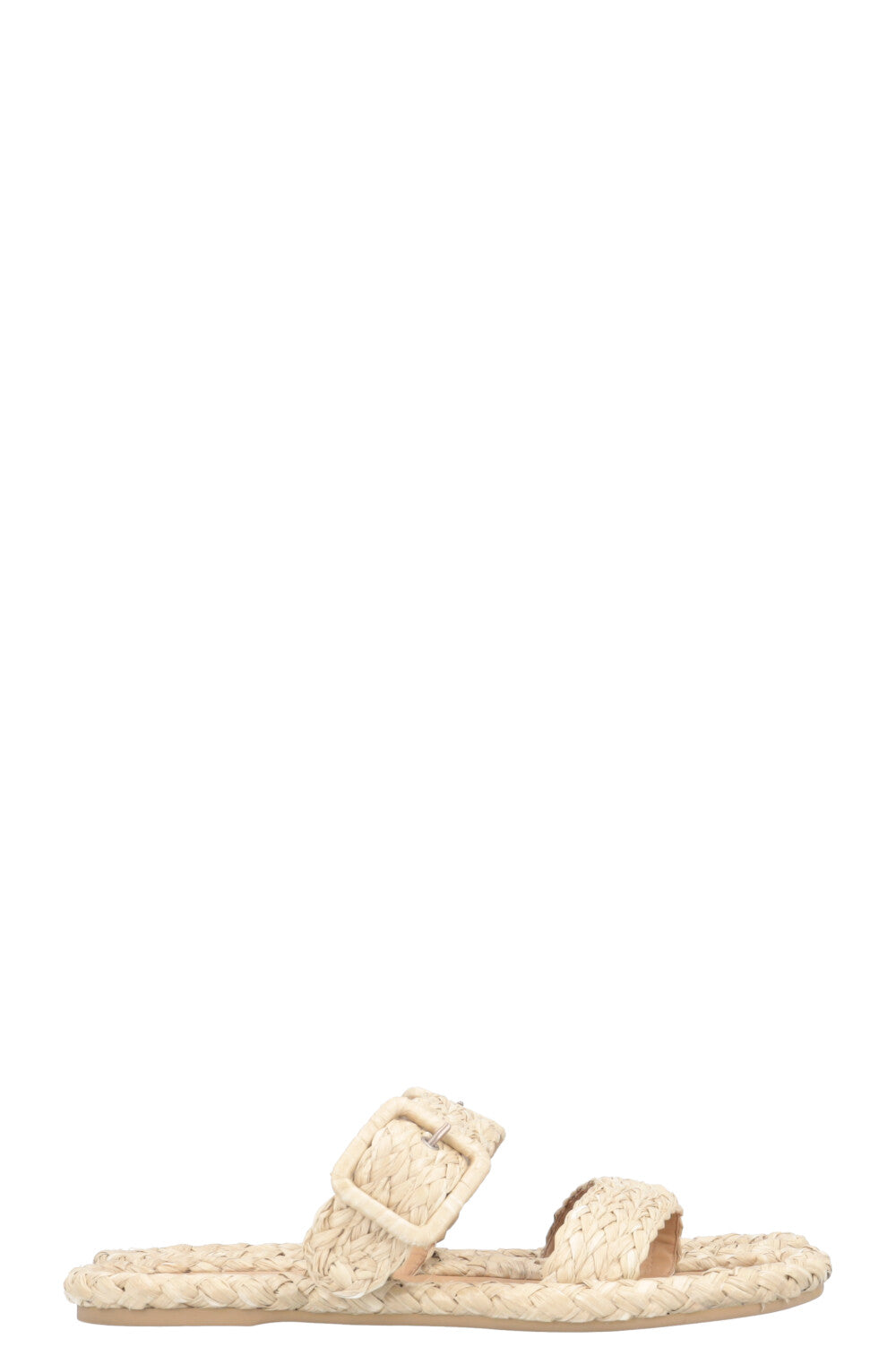 CHRISTIAN DIOR Woven Raffia Flats