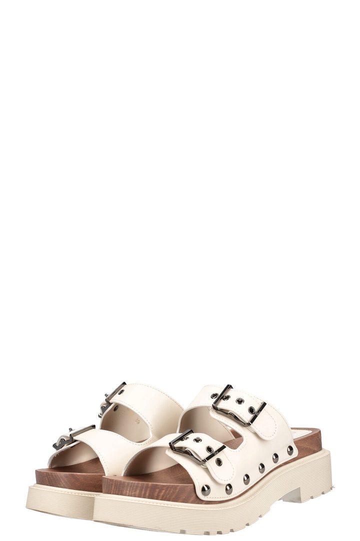 CHRISTIAN DIOR Diorquake Strap Sandal White