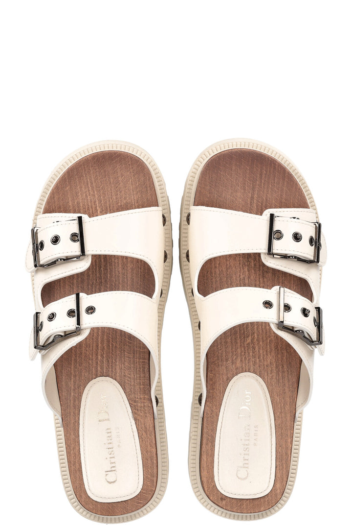 CHRISTIAN DIOR Diorquake Strap Sandal White