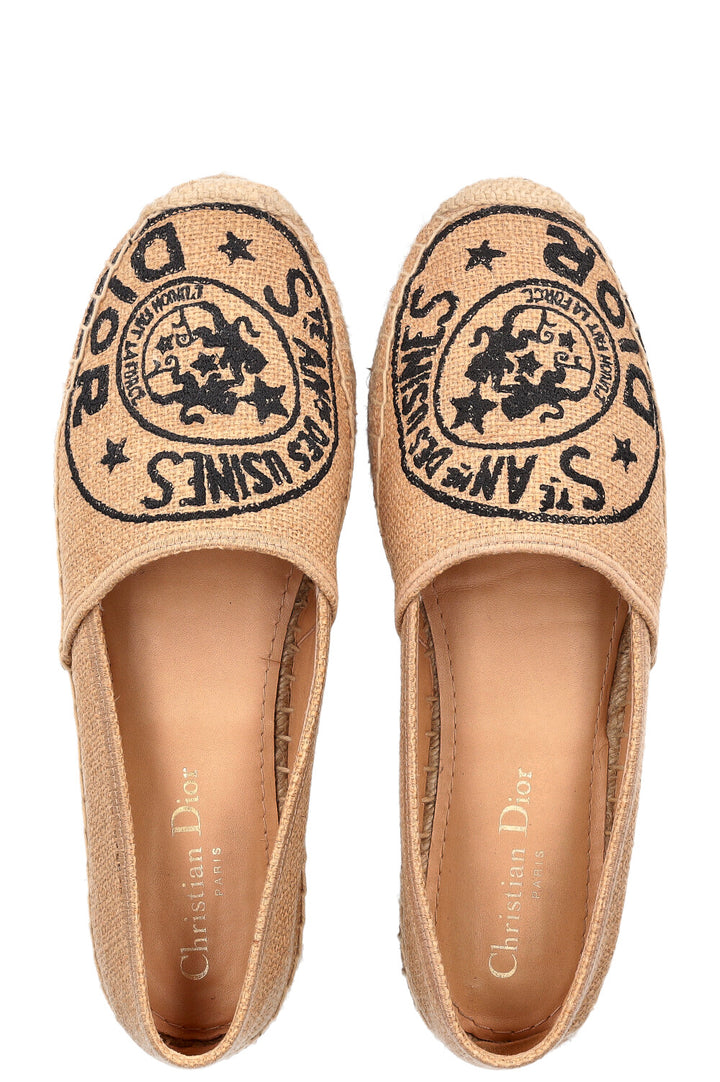 CHRISTIAN DIOR Granville espadrilles beige