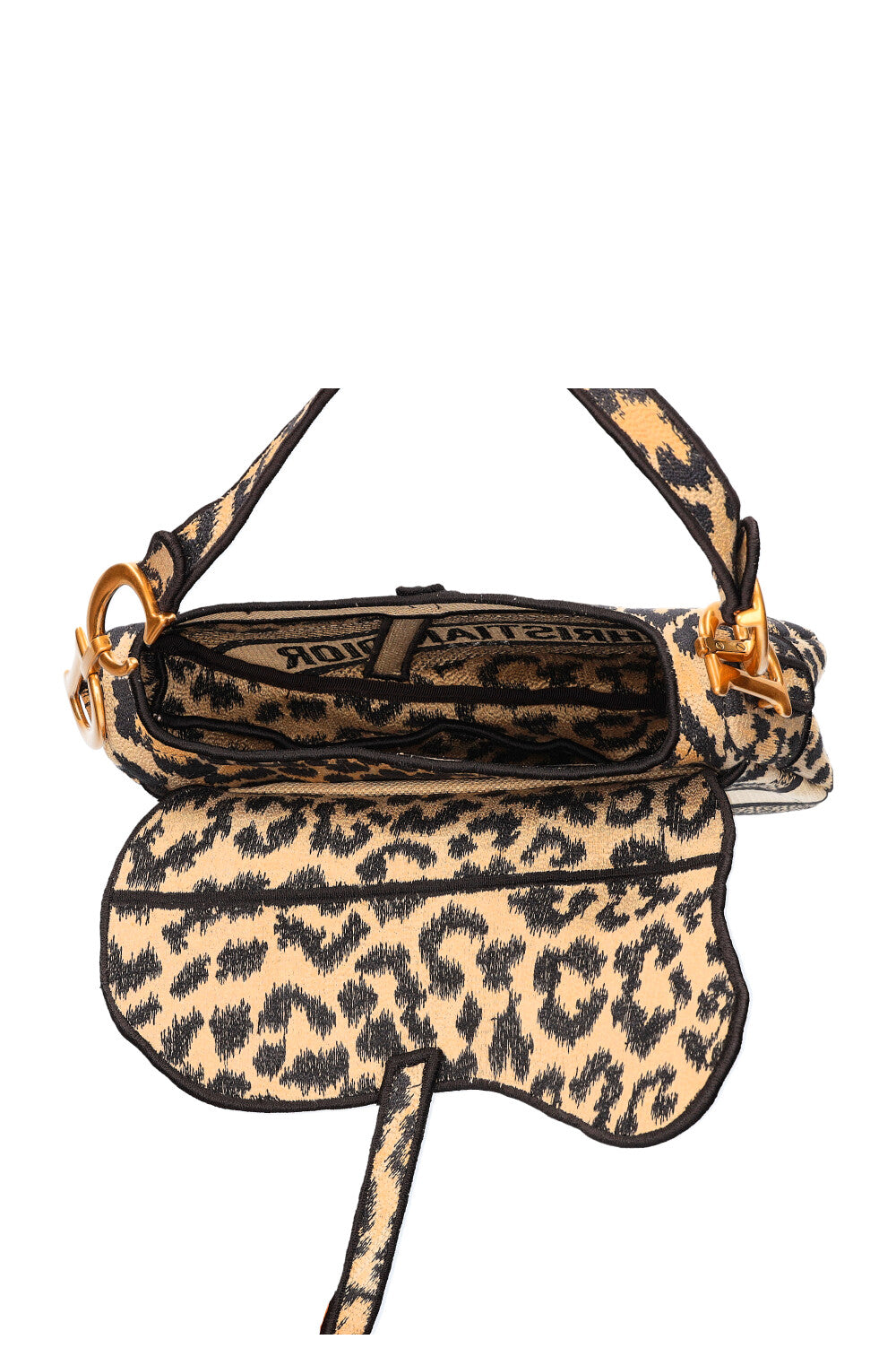 CHRISTIAN DIOR Saddle Bag Mizza Embroidery