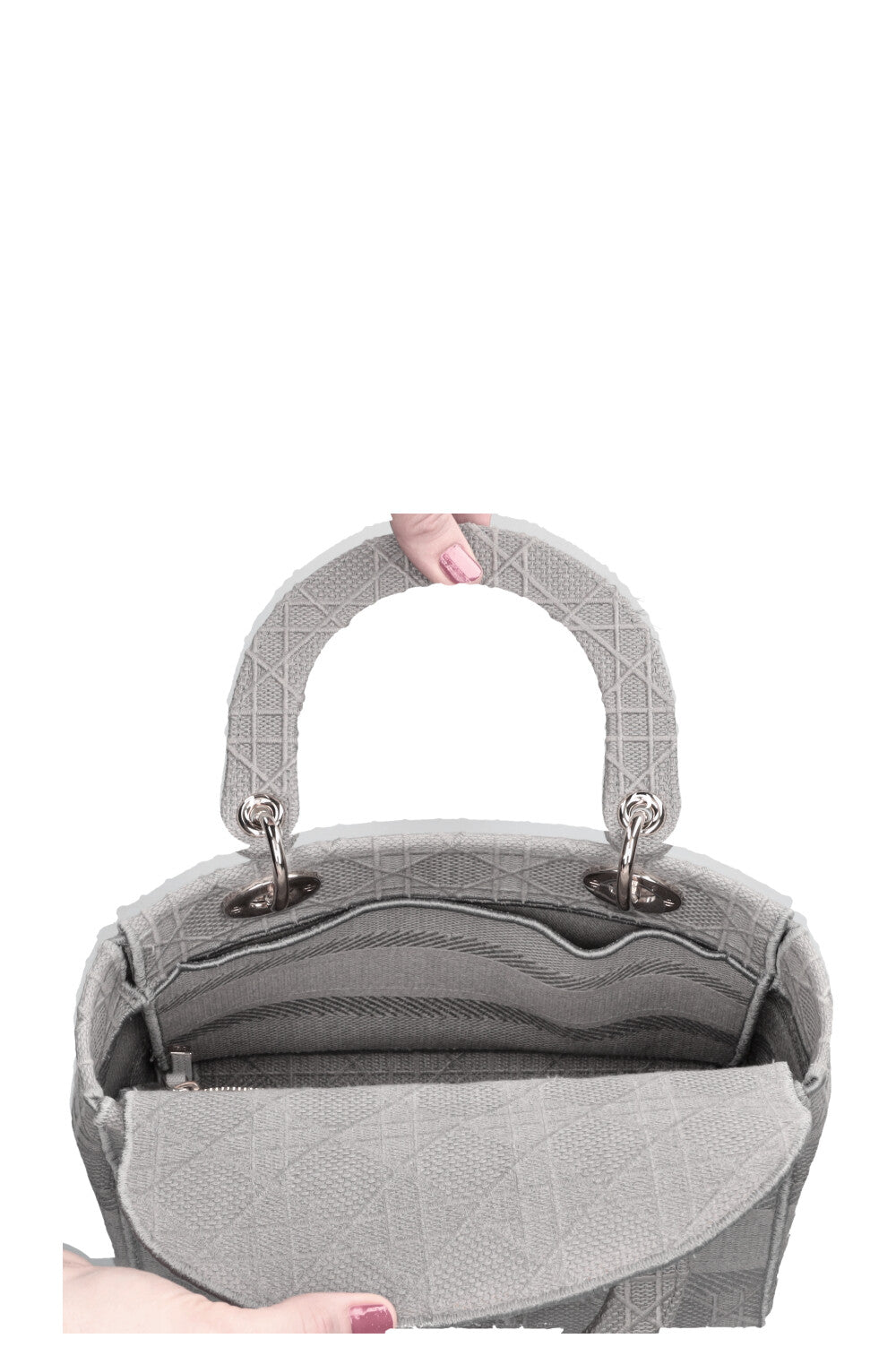 CHRISTIAN DIOR D-Lite Medium Bag Grey