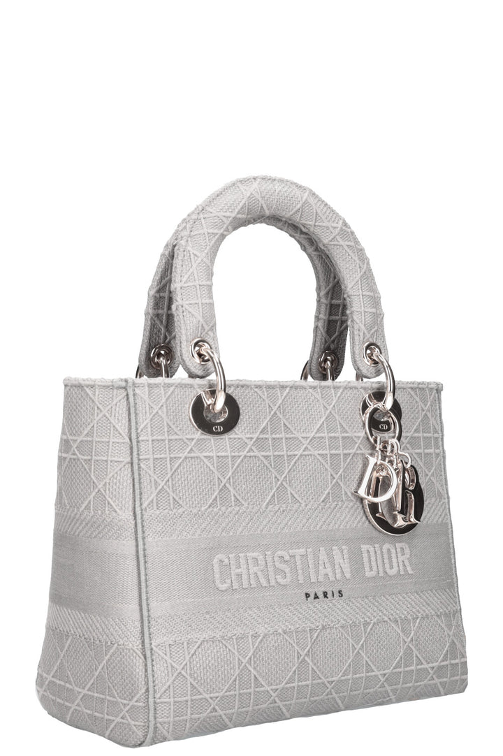 CHRISTIAN DIOR D-Lite Medium Bag Grey