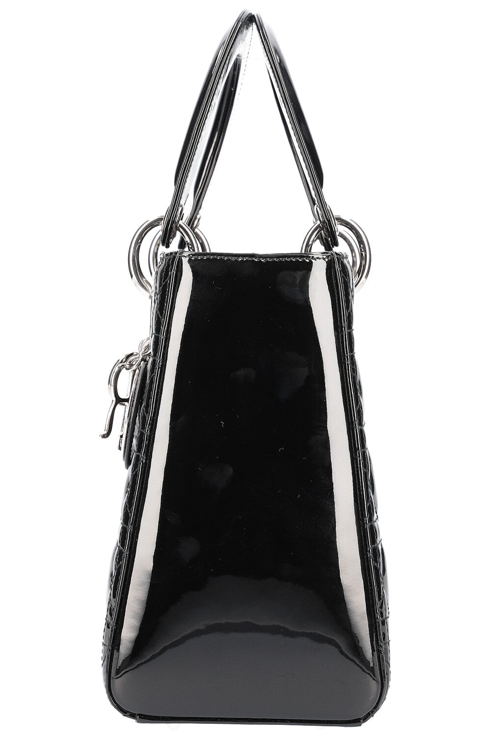 CHRISTIAN DIOR Lady Dior Medium Vernis Noir REAWAKE
