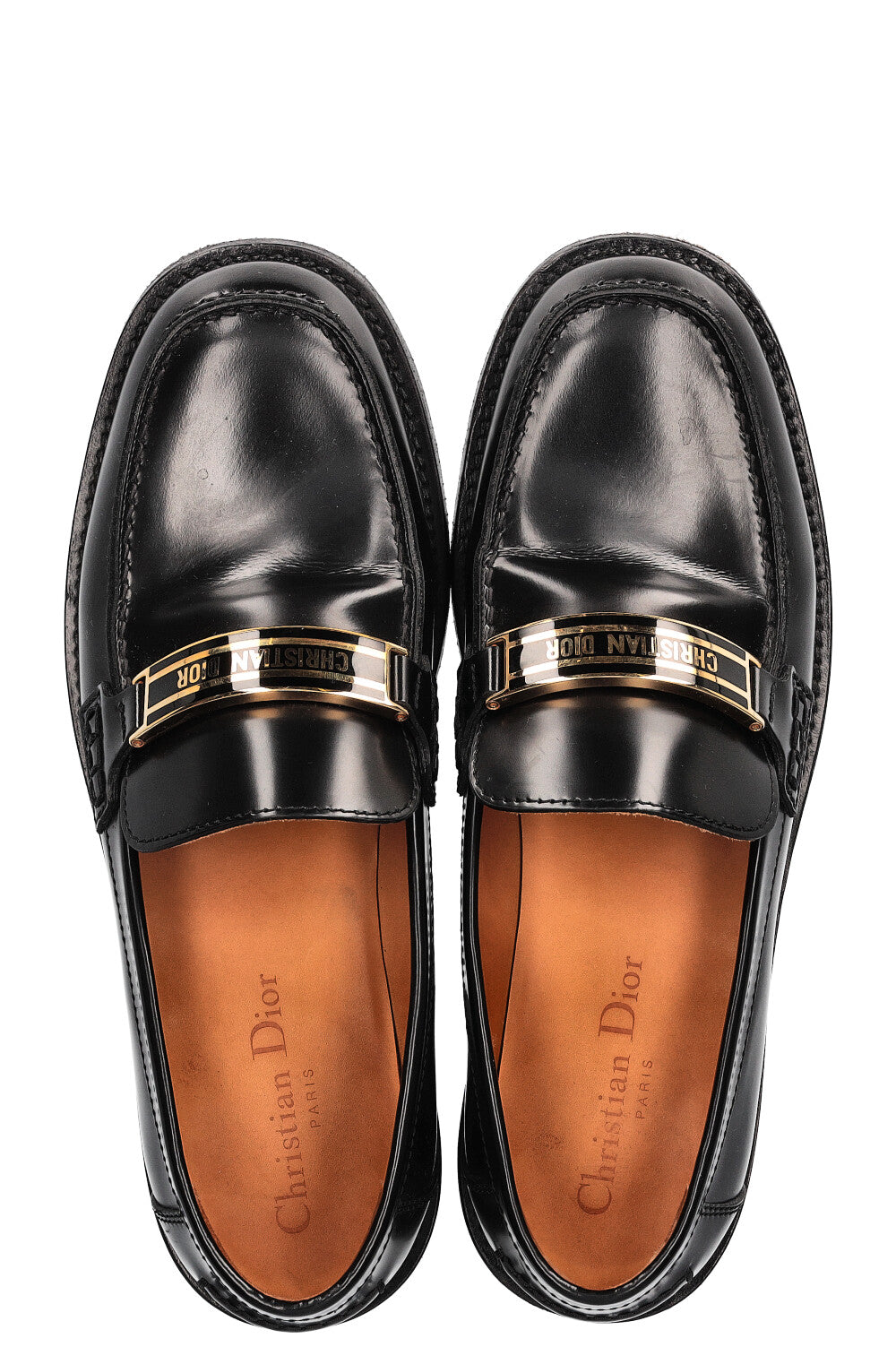 CHRISTIAN DIOR Code Loafer Flats Black