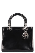Christian Dior Lady Dior Bag Black Patent Leather 