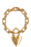 CHRISTIAN DIOR Heart Padlock Bracelet