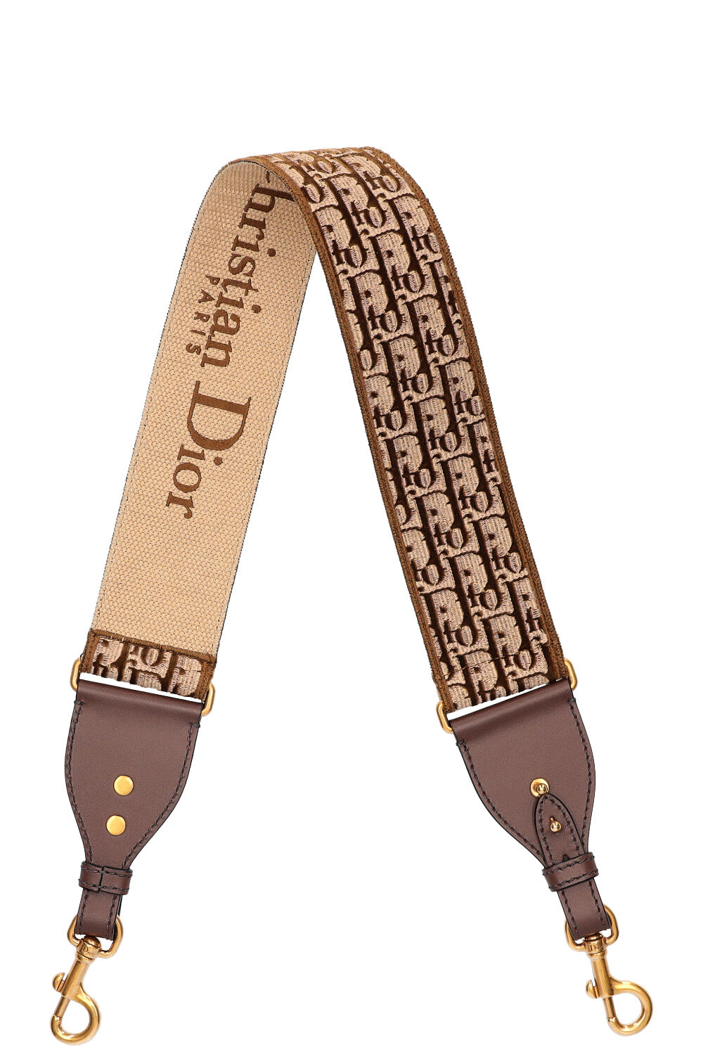 CHRISTIAN DIOR Strap Brown Oblique