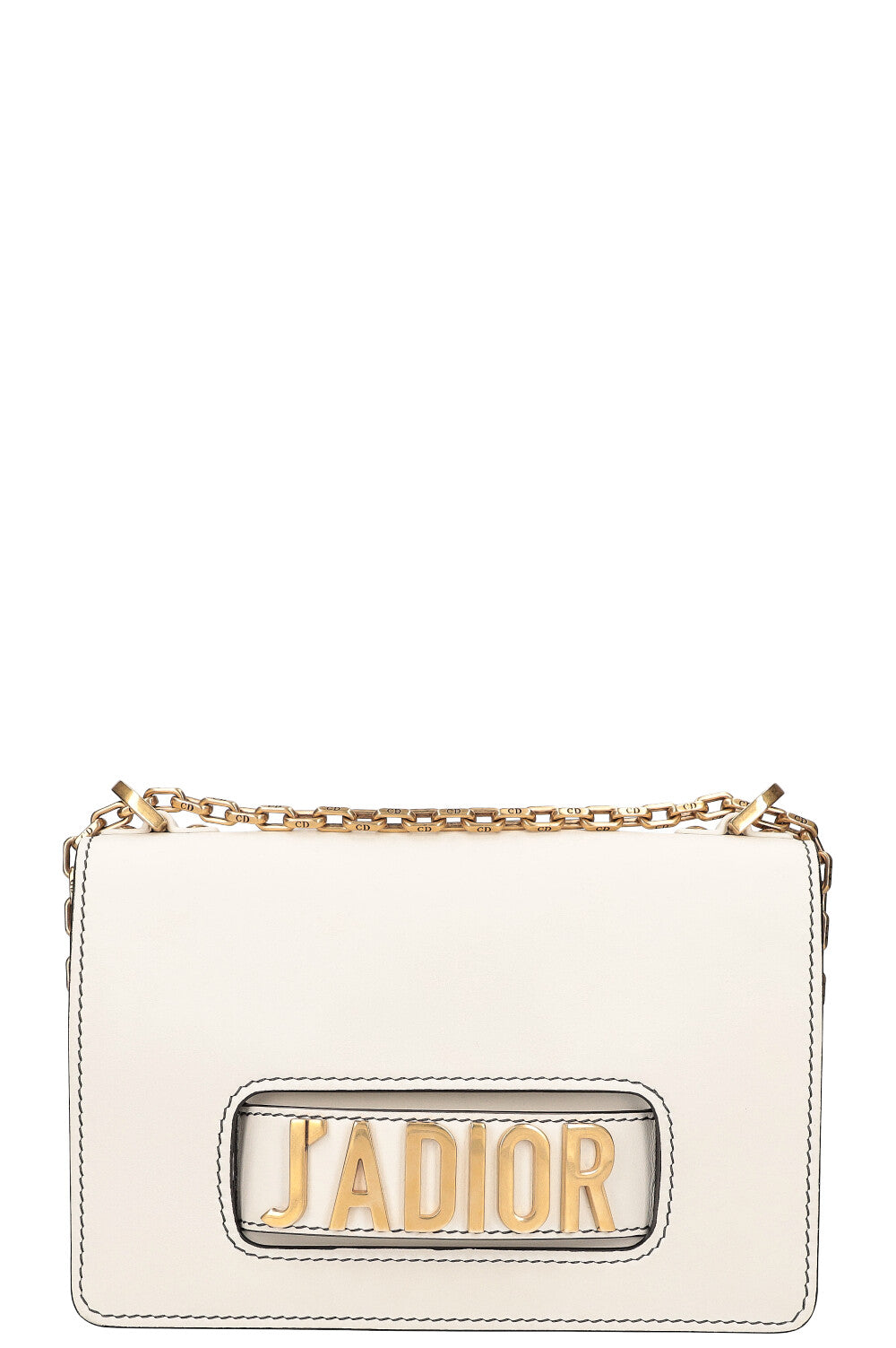 J'Adior Flap Bag White