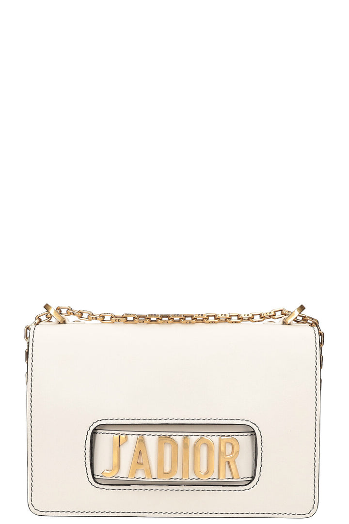 J'Adior Flap Bag White