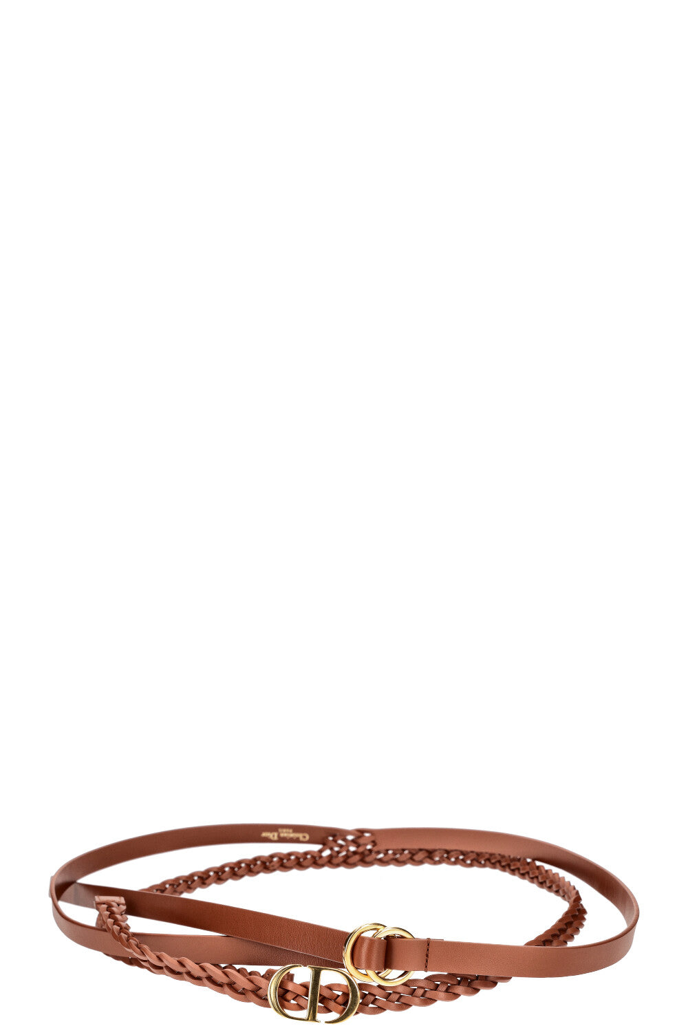 Christian Dior Diordouble Belt Brown