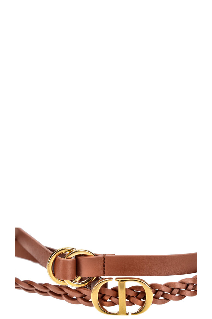 CHRISTIAN DIOR Diordouble Belt Brown