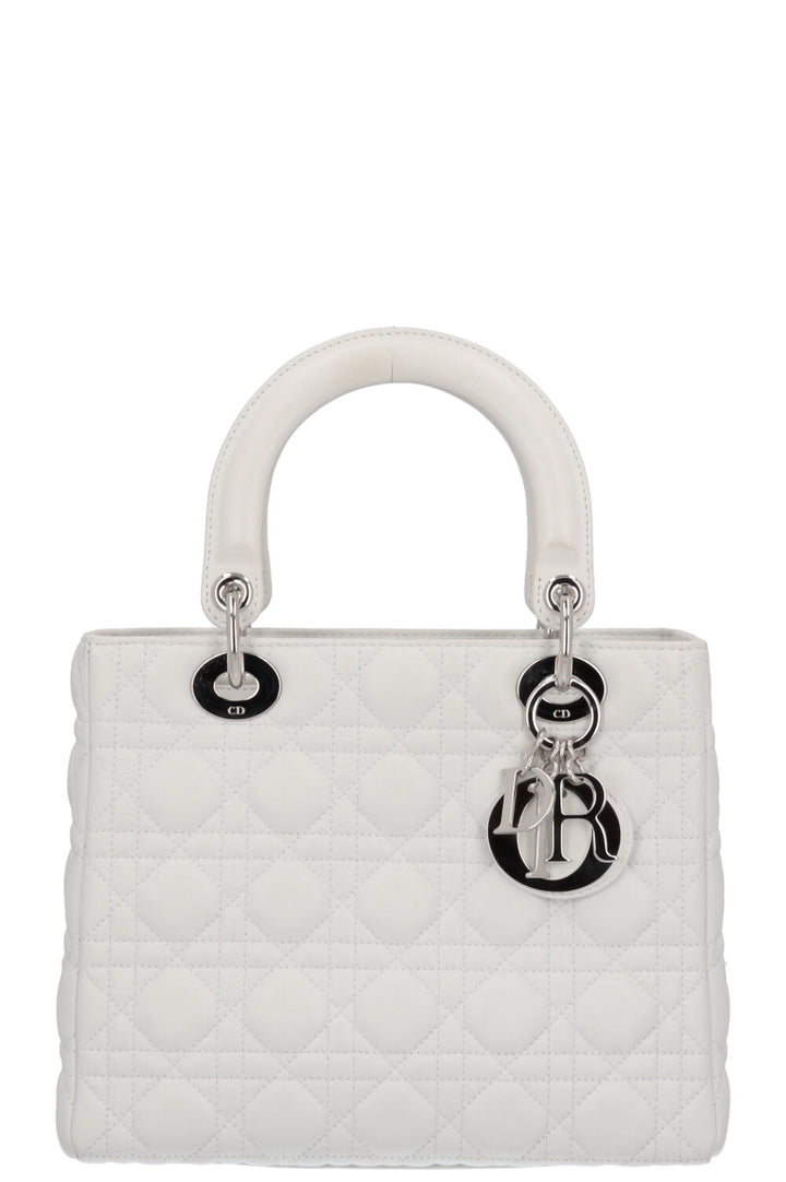 Lady Dior Bag White Small 