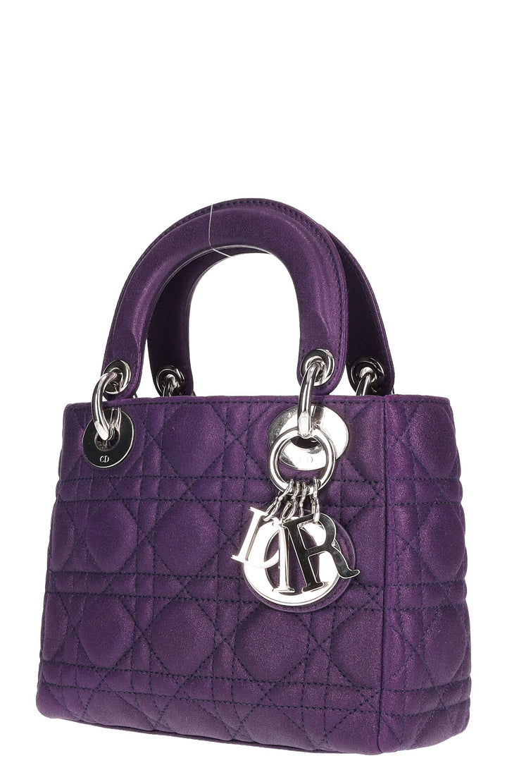 CHRISTIAN DIOR Lady Dior Small Bag Purple