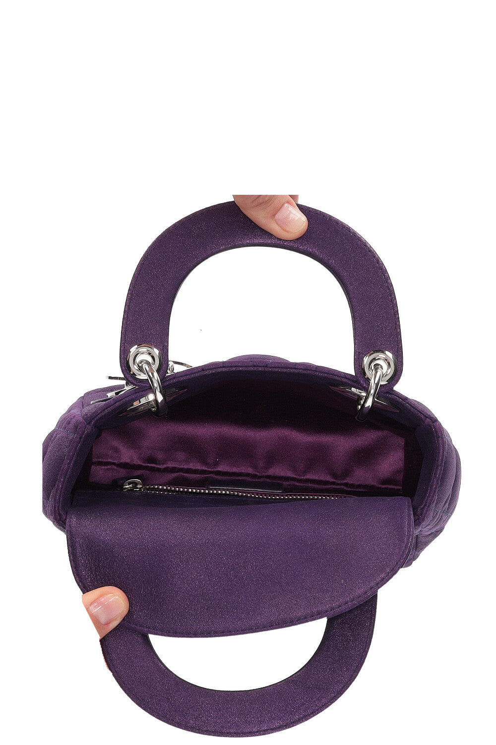 CHRISTIAN DIOR Lady Dior Small Bag Purple