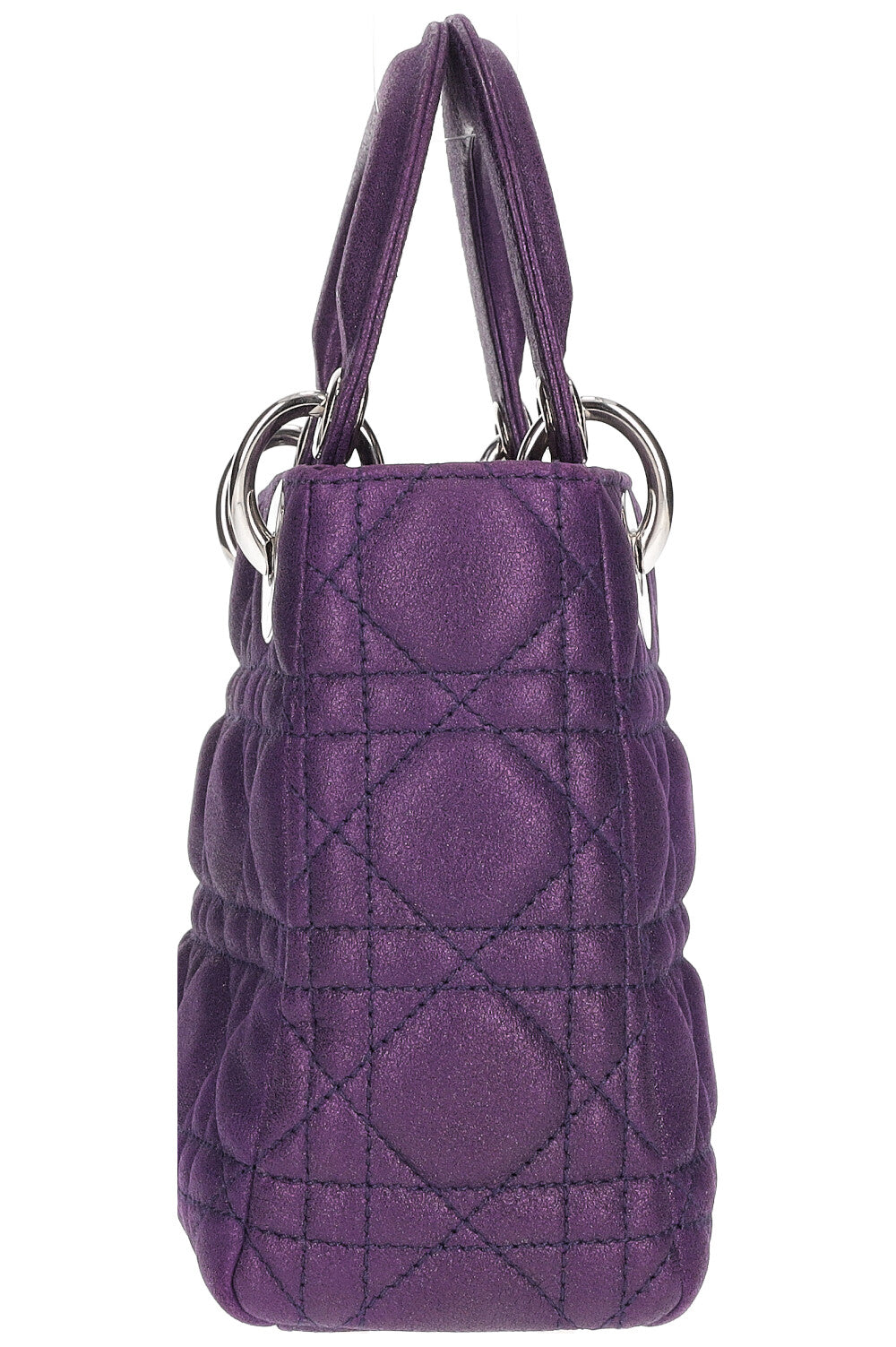 CHRISTIAN DIOR Lady Dior Small Bag Purple