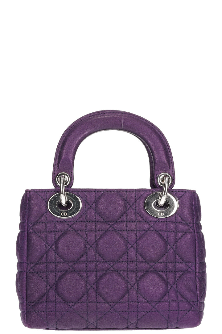 CHRISTIAN DIOR Lady Dior Small Bag Purple