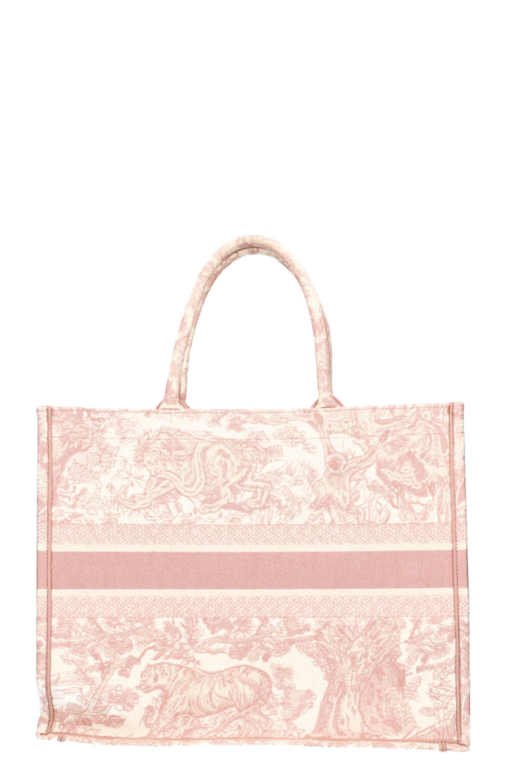 CHRISTIAN DIOR Book Tote Large Toile de Jouy Pink