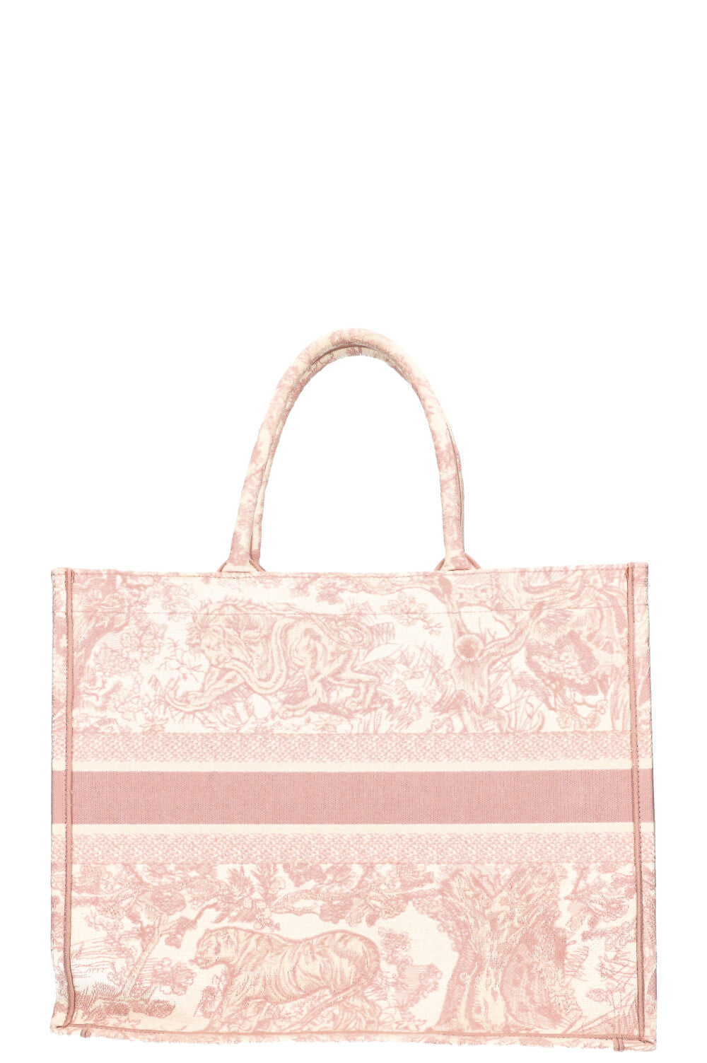 CHRISTIAN DIOR Book Tote Large Toile de Jouy Pink