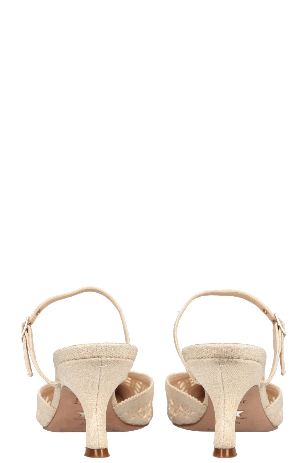 CHRISTIAN DIOR Capture Heels Ivory