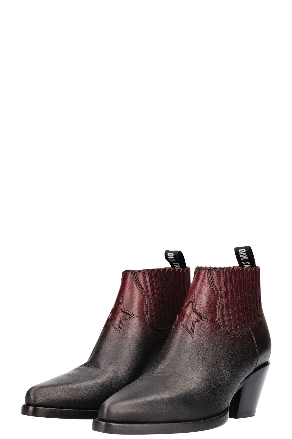 CHRISTIAN DIOR La Belle D Ankle Boots Bordeaux