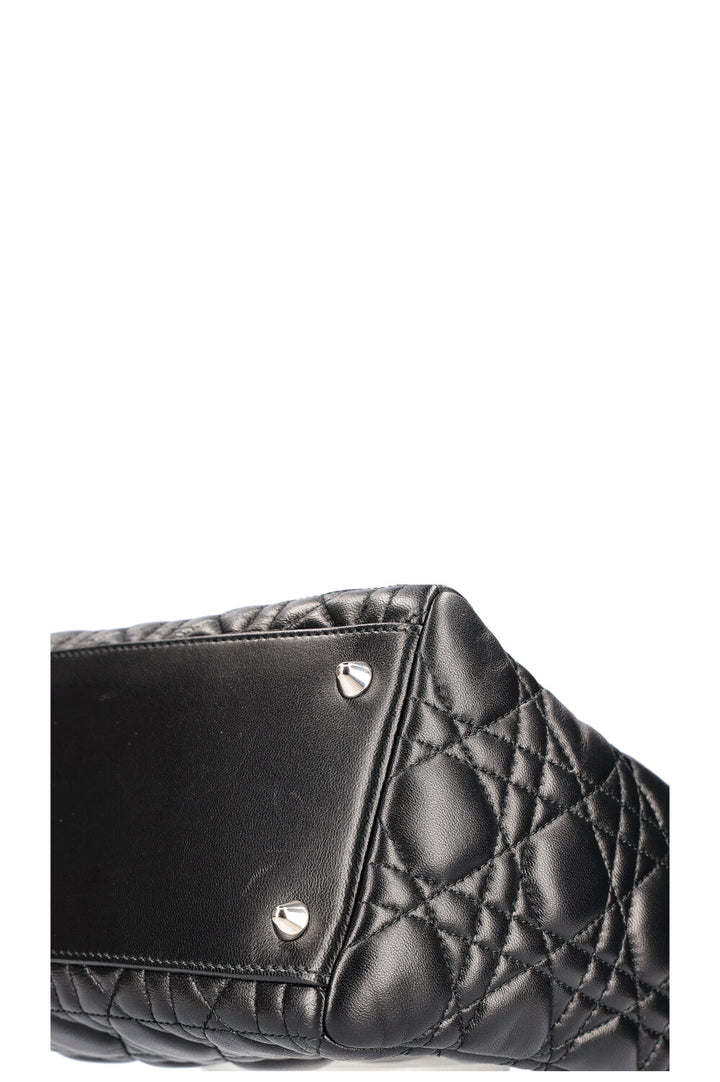 CHRISTIAN DIOR Lady Dior Bag  Medium Cannage Black