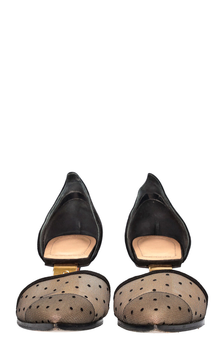 CHRISTIAN DIOR Talons D surréalistes à pois noir