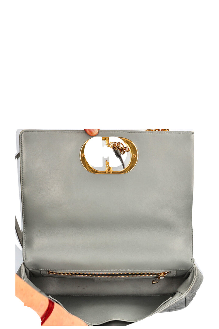 CHRISTIAN DIOR Medium Caro Bag Grey