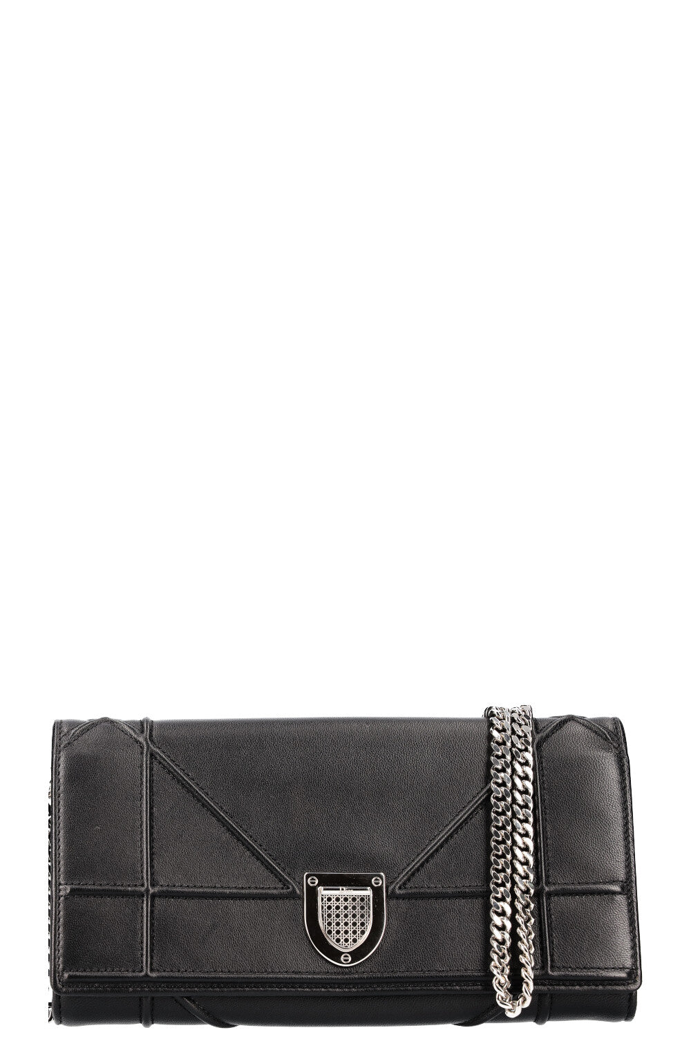 CHRISTIAN DIOR Diorama Wallet On Chain Black